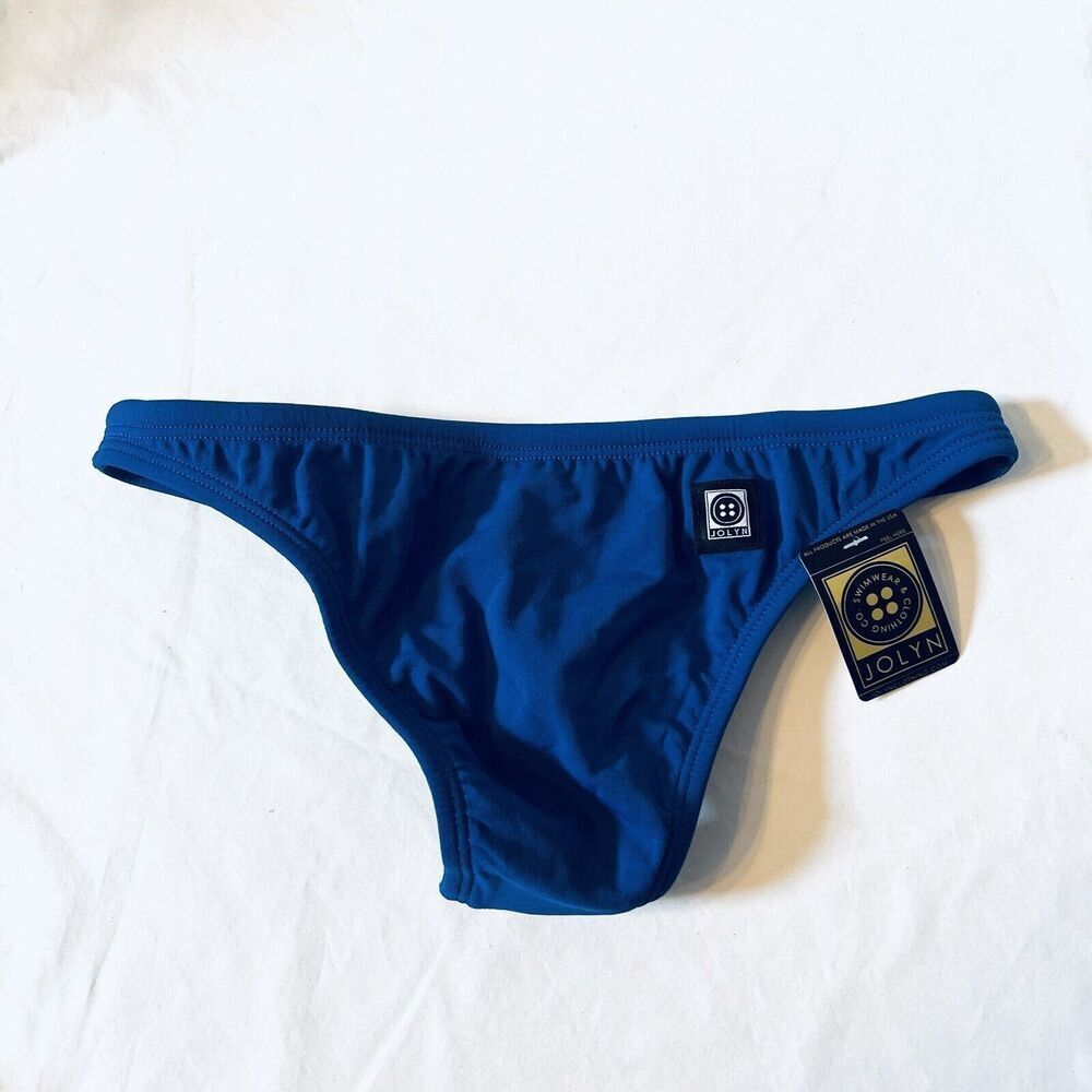 Jolyn Clothing Bikini Bottoms Brazil Cut Medium Cobalt Blue‎ New with tags